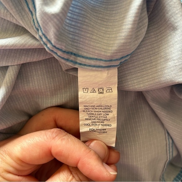 Perry Ellis Men’s Long Sleeve Button Up Dress Shirt - Size 15 1/2, 34/35 - Picture 6 of 7